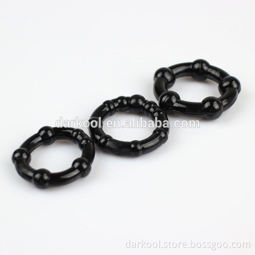 DC002/Hot Sex Products On Amazon Plastic Beads Toy Cock Rings